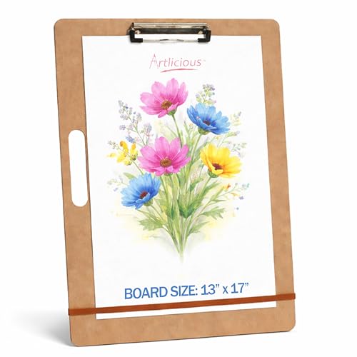 Artlicious Drawing Board - 13 x 17 Sketch Boards with Handle...