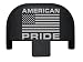 NDZ Performance Rear Slide Cover Back Plate for Smith & Wesson Self Defense S&W SD9 SD40 VE 9mm .40 Black Custom Laser Engraved Image: American Pride US Flag
