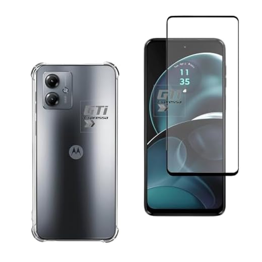 Kit Capa Anti Impacto e Película de Cerâmica Compatível Com Motorola Moto G14