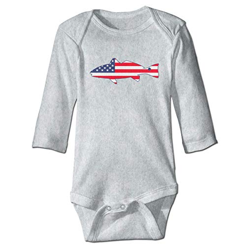 Preisvergleich Produktbild Klotr Babyspielanzug, USA Redfish Unisex Langarm Baumwolle Body Spielanzug Strampler Kleidung