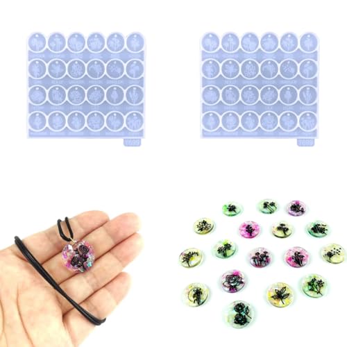 Circular Flower Series Earrings Pendant epoxy Resin Silicone Mold 7699 * 2