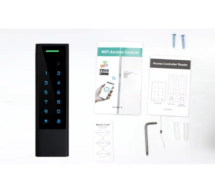 WiFi Codeschloss RFID 125kHz – IP66 Zutrittskontrolle mit App & PIN, 1000 Nutzer