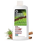 Desert Essence Alcohol-Free Mouthwash with Tea Tree Oil and Aloe, Sugar-Free, Oral Rinse to Fight Bad Breath & Dry Mouth, Vegan, Non-GMO, SLS-Free, Gluten-Free, Cinnamint Flavor, 16oz