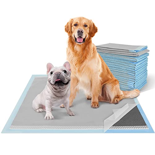 Image of DEEP DEAR Charcoal Puppy Pads 28 inchx34 inch (30-Count), Activated Carbon Dog Pads Extra Large, Leak-Proof Pee Pads for Dogs, Super Absorbent Pet Training Pads for Puppies, Piddle Pads for Doggies, Cats