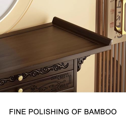 Altar de meditación con cajón de diseño compacto ideal para la atención plena en casa 4