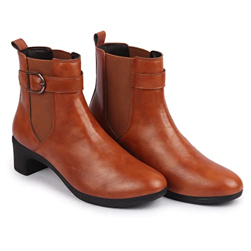 Image of FAUSTO Women Flared Heel Boots
