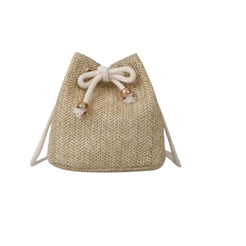 Straw Bags Cute Handbag Summer Beach Crossbody Purse Women Small Straw Crossbody Purse Adjustable Strap With Drawstring