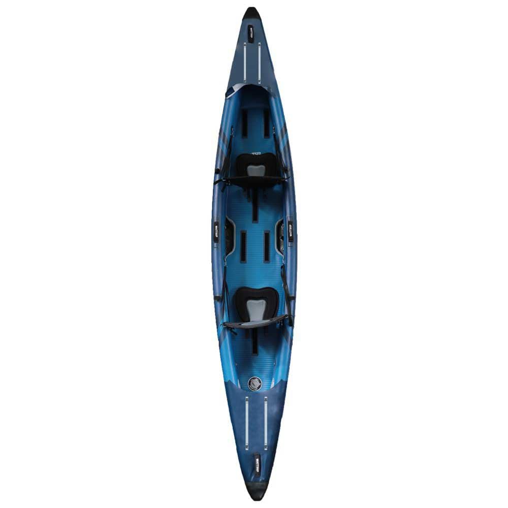 Kayak Inflable Wattsup Torpedo 2 plazas – 426 x 78 cm (13 x 31 Pulgadas) – Dropstitch 100% Alta presión – Pack Completo – MAX 220 kg
