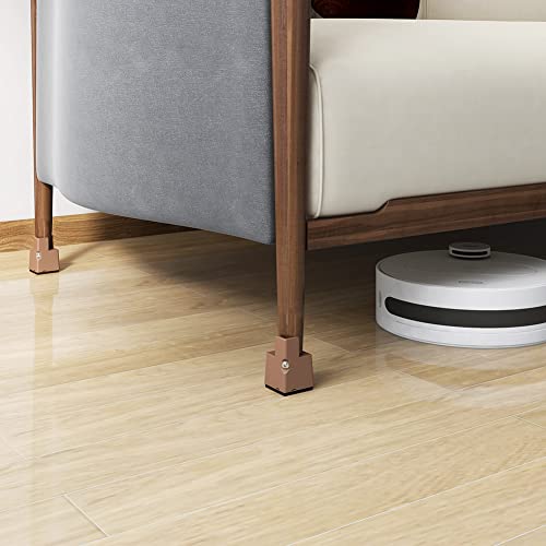 Elevadores de cama ajustable RCHYFEED de 5 cm con abrazadera para patas de mesa y sofá, 4 unidades 6