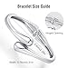 Silver Bangle Bracelets for Women Trendy 14K Silver Plated Twist Cuff Bracelet Jewelry, Dainty Silver Bangles Non Tarnish Fashion Jewelry Gift