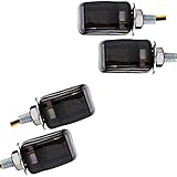 motorrad mini blinker birne wechseln Schlicht in schwarz mit getöntem Glas und 6 LED´s für mehr Sicherheit.