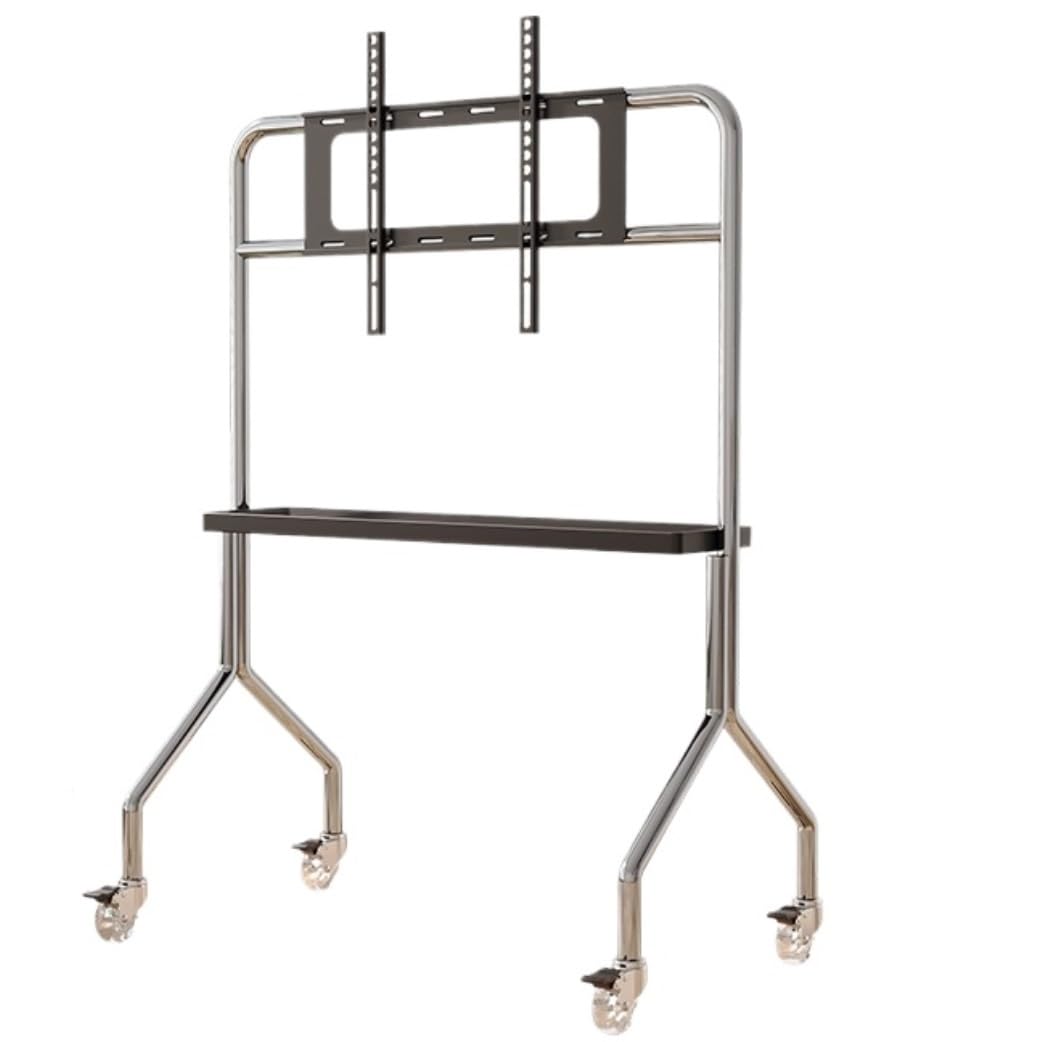 OLSKFUH Tv Stand Television Stands Tv Floor Stand With Storage Shelf Rolling Mobile Tv Cart With Wheels For 43 To 75 Inch Lcd Led Screen Tvs Tv Stands For Living Room,B-With 1 shelf