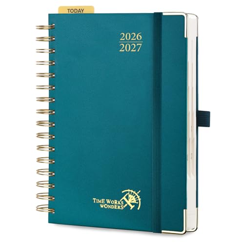 POPRUN 2026-2027 Daily Planner One Page Per Day, 5.75" x 8.5", Day Planner