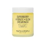 Youth To The People Superberry Hydrate + Glow Dream Mask, Enriched with Antioxidants like Maqui, Vitamin C, Squalane & Hyaluronic Acid, Hydrating Face Mask for Dry Skin, 60ml