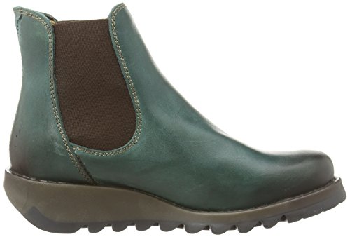 FLY London Damen Salv Chelsea Boots, Blau Petrol 006, 40 EU