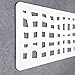 Testiera letto decorativa economica, in PVC, tipo forgia, modello Scotland (150 cm x 60 cm, Bianco)