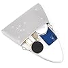 Valleycomfy Damen Clutch Silber Elegante Brauttasche Diamant Handtasche Hochzeit Abendtasche Klatsch Tasche Cluthesochzeit/Cocktail/Abschlussball/Club,Silber #4
