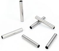 Vista 6 de Adabele SJF27-4 - 200 cuentas sueltas de acero inoxidable de grado 304 de 0.197 in (0.2 pulgadas) de largo