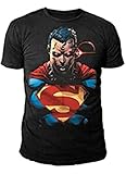 Superman Retro Herren T-Shirt Eyes Schwarz Gr. S-XL (L)