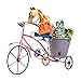 Teresa's Collections 16" Metal Garden Decorations Dog Statues and Figurines with Plant Flower Pot for Outdoor Patio Yard Decorations