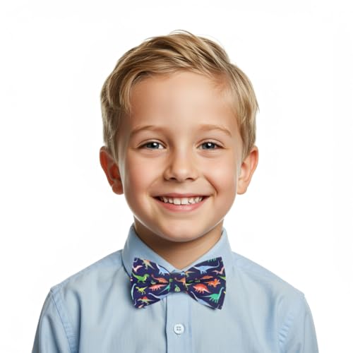 Image of Colorful Fun Pattern Pre-Tied Bow Tie Mens Floral Space Adjustable Bowtie