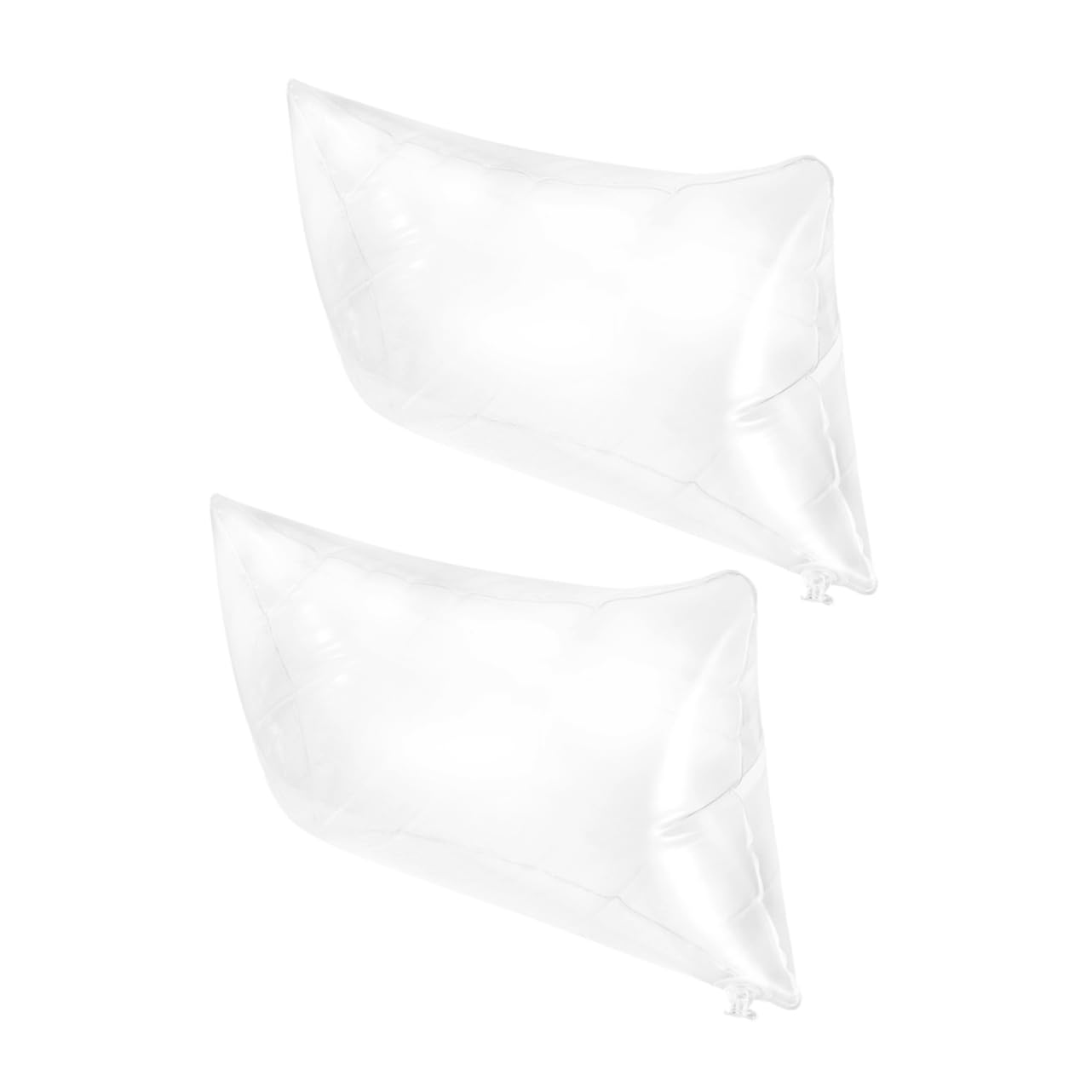 Cabilock 8piezas Almohadas Inflables Transparentes para Viajes Almohadas Ligeras De Aire Cojines De Camping Soporte Cervical Portátil y Práctico