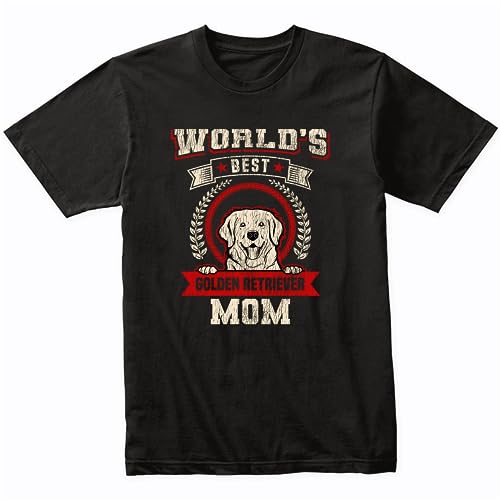 VidiAmazing World's Best Golden Retriever Mom Dog Breed T-Shirt - Golden Retriever Shirt ds2705 T-Shirt (S)