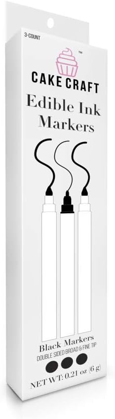 Edible black ink writers 3 pack