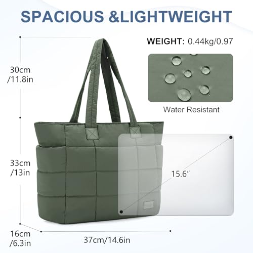 Bolso Tote acolchado ligero para mujer VASCHY miniatura 3