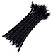 YONNA Human Hair Microlocks Sisterlocks Dreadlocks Extensions 20Locs Full Handmade (Width 0.4cm) 8inch Natual Black #1B