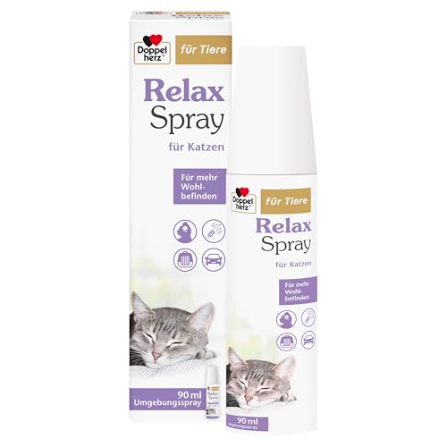 Doppelherz Relax Spray für Katzen - Umgebungsspray für mehr Wohlbefinden - geruchsneutral - 90 ml