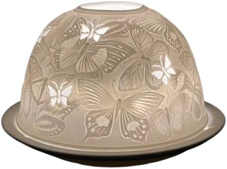 Butterfly, LED Light, Porcelain, 4.75-inch Width x 3-inch Height, Home Decor