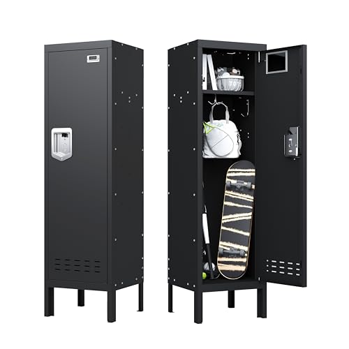 Image of BUTISOW Metal Cabinet Home Office Storage, Lockable Steel Locker with Door, 54 inch Height, Multi-Purpose for Home, Office, Gym, School, Garage