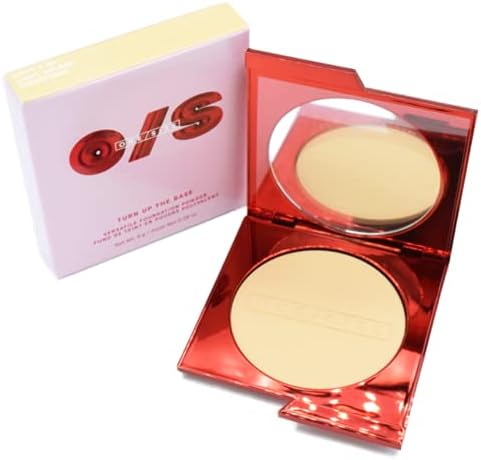 One size Patrick Starrr Turn Up The Base Versatile Powder Foundation - Light 4 (G) Light, Golden Undertones Face Pressed Makeup Medium-to-Full Coverage, Soft Matte Finish 0.28 Ounce