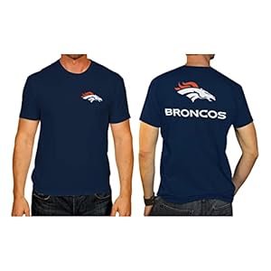 Team Fan Apparel NFL Pro Football Final Countdown Adult Cotton-Poly Short Sleeved T-Shirt for Men & Women (Denver Broncos – Blue, Adult X-Large)
