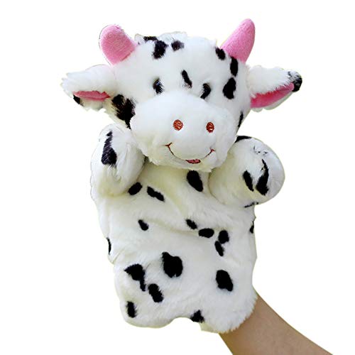 TYY-guang 1pc del Dedo Títeres marioneta Animal del bebé del paño de la Mano para la Educación Historia Felpa Decir de Historia Juguetes Vaca marioneta de Mano Cover