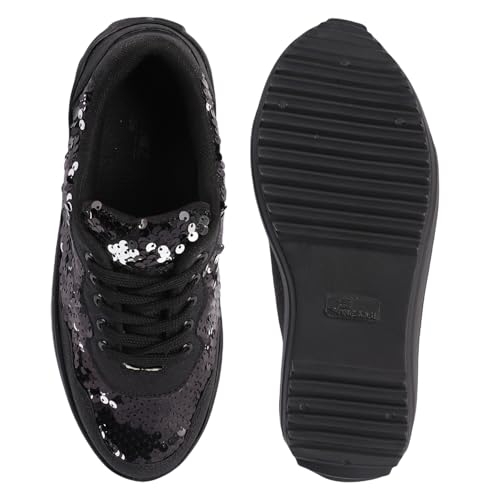 Image of Vendoz Women Casual High Heel Sneakers I Cushioned Insole I All Day Comfortable I Lightweight and Stylish Shoes for Girls CNV4026