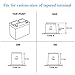 Vgate 6x00 (2/0) AWG Gauge Lead-Acid Battery Terminals Clamp - Positive and Negative (+/-)(Pair) for Tapered Top Post