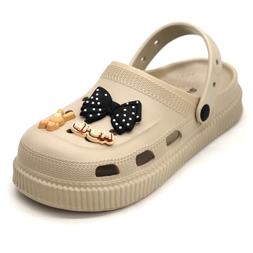 Image of SVAAR Fashionable Comfortable Lightweight Platform Heels Clogs for Women's | Cushioned Footwear | Lightweight Slip-ons | Waterproof Sandals for Women