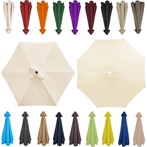 Auvent de rechange pour parasol haut de gamme en tissu extérieur durable