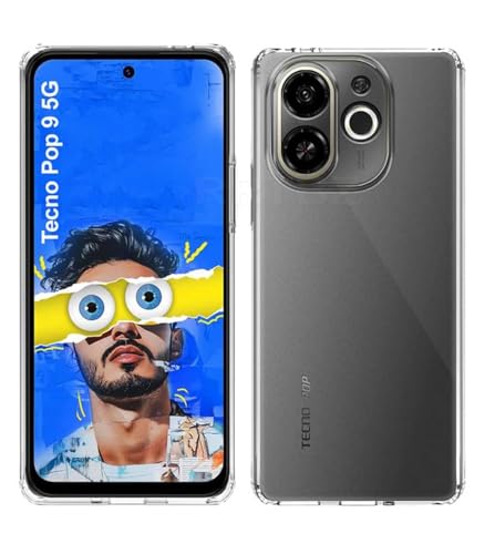 Image of Bintage Soft Rubber Back Cover Compatible Model for Tecno KL8h / Spark 30C 5G - Transparent