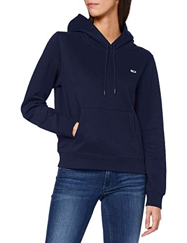 Tommy Jeans Women's Tjw Regular Fleece Hoodie Other Heavyweight Knits, Twilight Navy, XS