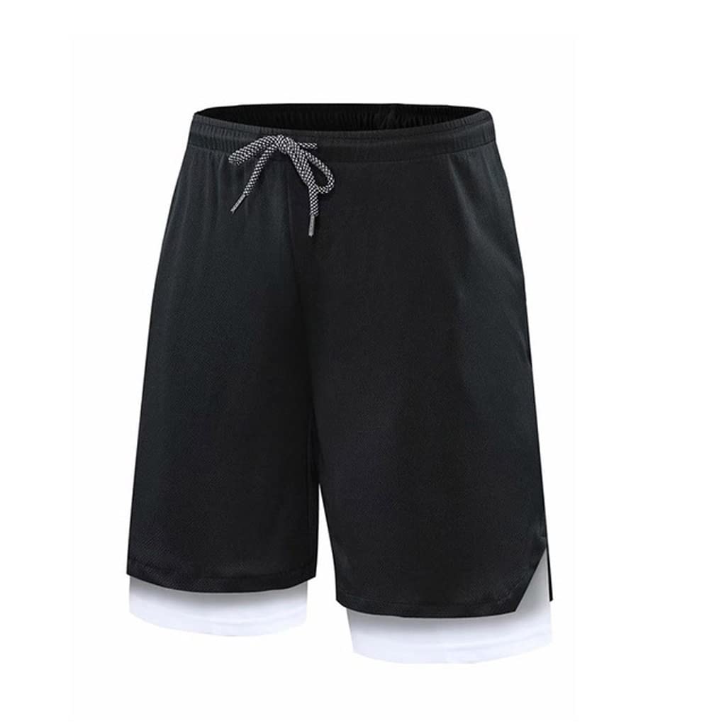 Short de running 2 en 1 pour homme avec cuissard de compression intégré