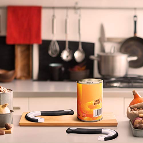 2 Pieces Easy Open Ring Pull Can Opener Easy Grip Opener Ring-Pull Helper For Ring Pull Tab Cans Tins Bottles #TOP6