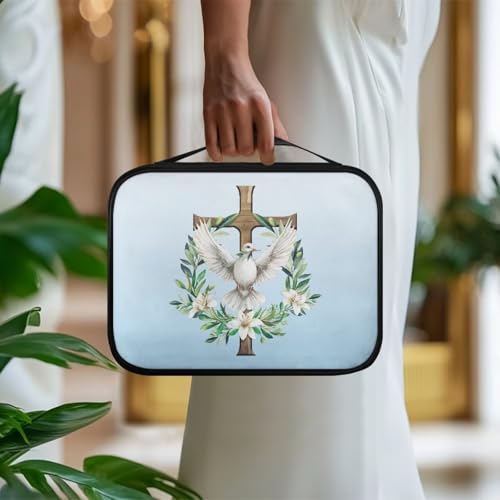 Dove Cross Bible Pack for Women One Size Bible Carrying Case Bible Accessories Gifts Tote Bags Book Carrying Case with Handle Hand Bag3