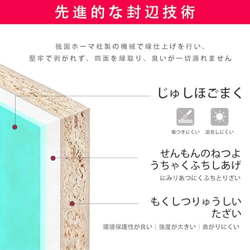 ミーティングテーブル 幅 1600mm× 奥行 800mm× 高さ 74cm パソコンデスク 勉強机 オフィスデスク 頑丈 組立簡単 シンプルデザイン テレワーク・ゲーミング・食事・学習多用途対応 会議用デスク [2]