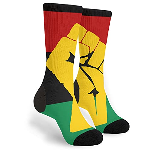 Black Power Pan African Flag Novelty And Interesting Socks For Men And Women