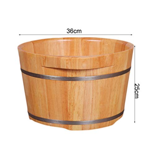 Spa de pies de madera sólido para adultos, grande miniatura 5