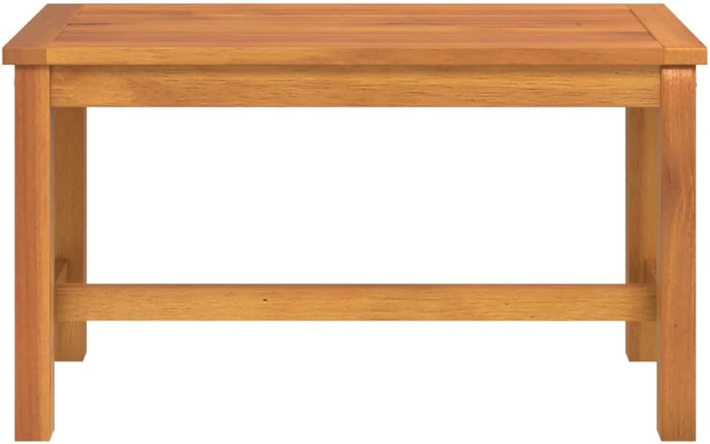 vidaXL Solid Acacia Wood Patio Bench - Durable Hardwood Construction, Ideal for Outdoor and Indoor Use, Brown