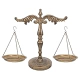 Miglioramento culturale dell'ufficio: questa scultura decorativa della bilancia funge anche da decorazione per l'equilibrio della scrivania, ispirando e incoraggiando un'atmosfera d'ufficio colta, scultura d'equilibrio vintage, ornamento per sculture artistiche da scrivania per ufficio